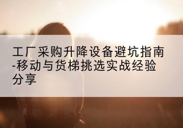 绿春移动式升降机怎么选-工厂采购升降设备避坑指南-移动与货梯挑选实战经验分享